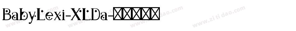BabyLexi-XLDa字体转换