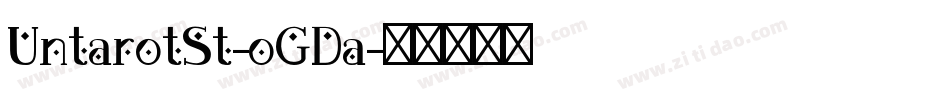 UntarotSt-oGDa字体转换
