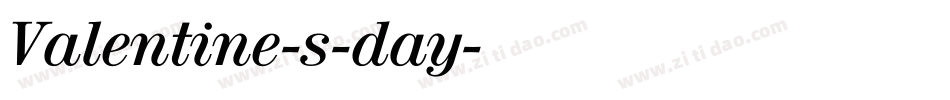 Valentine-s-day字体转换