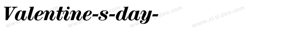 Valentine-s-day字体转换