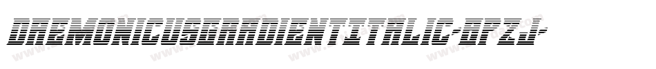 DaemonicusGradientItalic-8pzJ字体转换