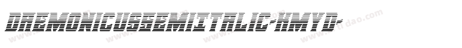DaemonicusSemiItalic-KmyD字体转换
