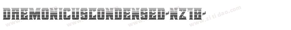 DaemonicusCondensed-nz10字体转换
