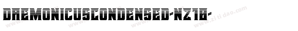 DaemonicusCondensed-nz10字体转换