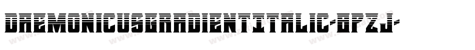 DaemonicusGradientItalic-8pzJ字体转换