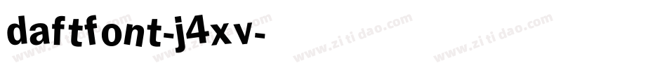 DaftFont-j4Xv字体转换