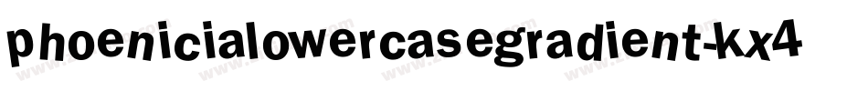PhoeniciaLowerCaseGradient-Kx4X字体转换 PhoeniciaLowerCaseGradient-Kx4X字体转换