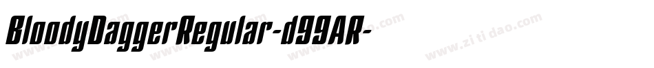BloodyDaggerRegular-d99AR字体转换