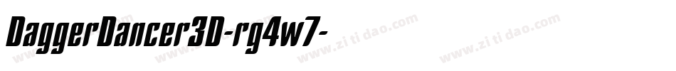 DaggerDancer3D-rg4w7字体转换