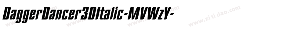 DaggerDancer3DItalic-MVWzY字体转换