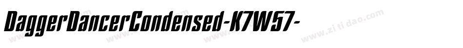 DaggerDancerCondensed-K7W57字体转换