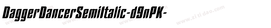 DaggerDancerSemiItalic-d9nPK字体转换