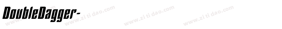 DoubleDagger字体转换