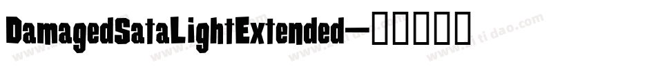 DamagedSataLightExtended字体转换