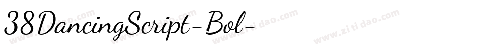 38DancingScript-Bol字体转换