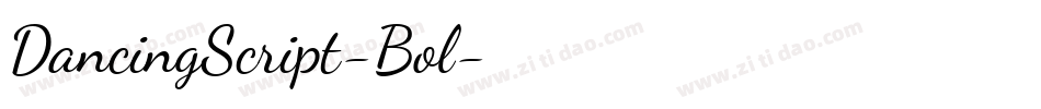 DancingScript-Bol字体转换