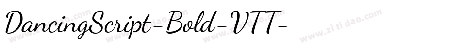 DancingScript-Bold-VTT字体转换