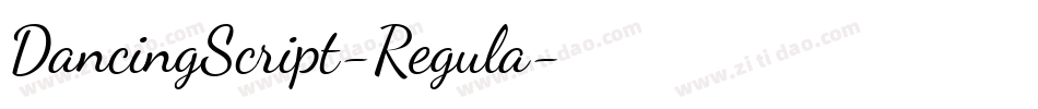 DancingScript-Regula字体转换