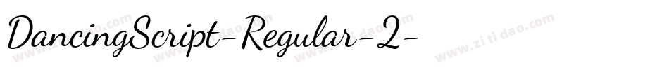 DancingScript-Regular-2字体转换