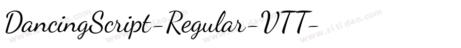 DancingScript-Regular-VTT字体转换