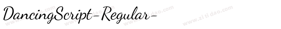 DancingScript-Regular字体转换