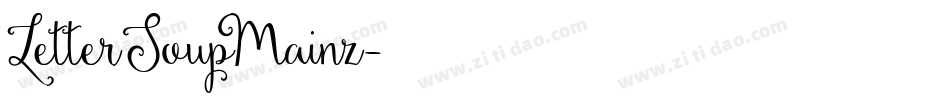LetterSoupMainz字体转换