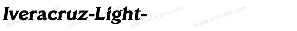 Iveracruz-Light字体转换