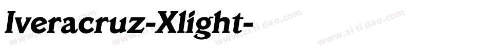 Iveracruz-Xlight字体转换