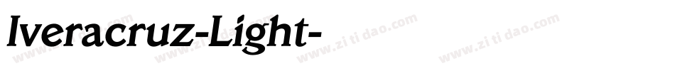 Iveracruz-Light字体转换