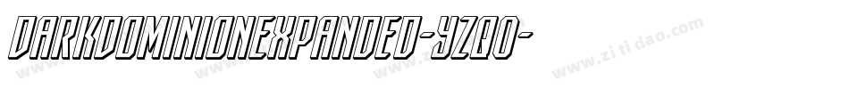 DarkDominionExpanded-YZqO字体转换