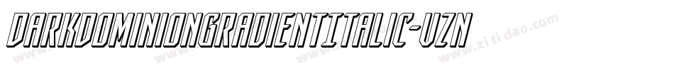 DarkDominionGradientItalic-vznL字体转换