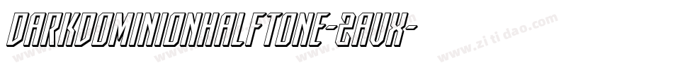 DarkDominionHalftone-2avX字体转换