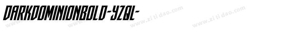 DarkDominionBold-YZqL字体转换
