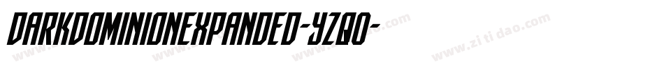 DarkDominionExpanded-YZqO字体转换