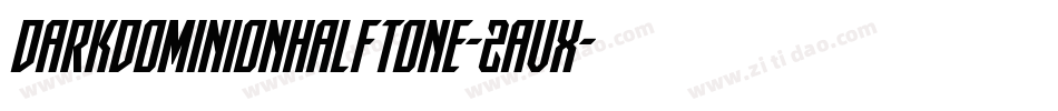 DarkDominionHalftone-2avX字体转换