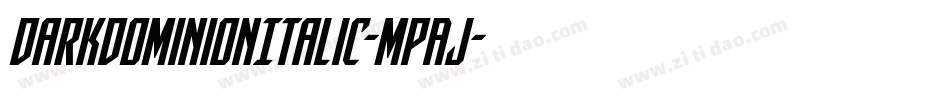 DarkDominionItalic-MPAJ字体转换