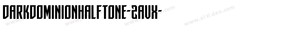 DarkDominionHalftone-2avX字体转换