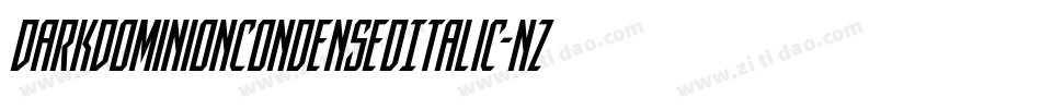 DarkDominionCondensedItalic-nzA4字体转换