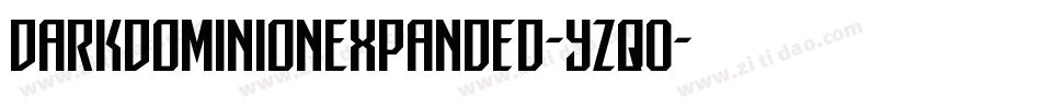 DarkDominionExpanded-YZqO字体转换