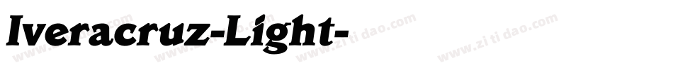 Iveracruz-Light字体转换