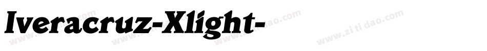 Iveracruz-Xlight字体转换