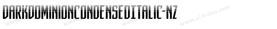 DarkDominionCondensedItalic-nzA4字体转换