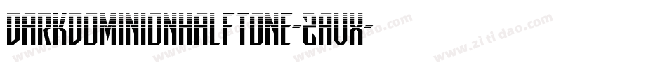 DarkDominionHalftone-2avX字体转换