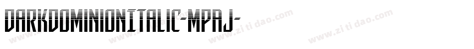 DarkDominionItalic-MPAJ字体转换