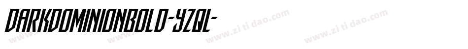 DarkDominionBold-YZqL字体转换