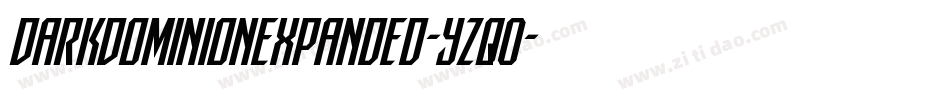 DarkDominionExpanded-YZqO字体转换