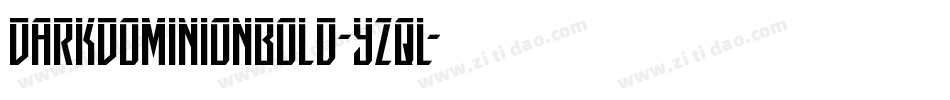 DarkDominionBold-YZqL字体转换