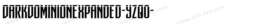 DarkDominionExpanded-YZqO字体转换