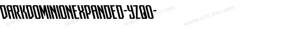 DarkDominionExpanded-YZqO字体转换