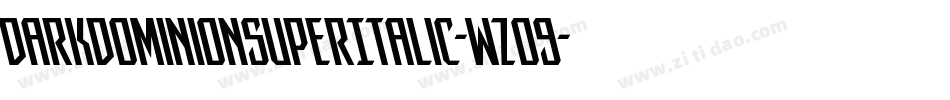 DarkDominionSuperItalic-wzo9字体转换